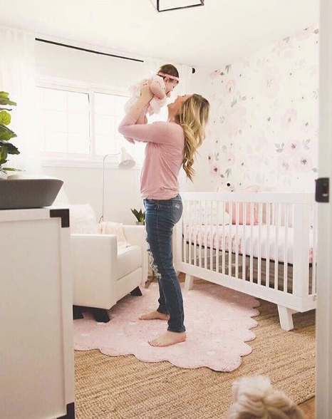 Tapete Galleta Rosa - Alfombra de Algodón Hipoalergénico (120 x 160 cm)