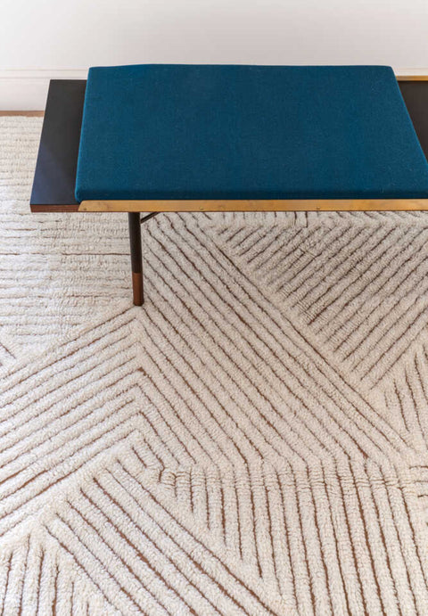 Tapete Almond Valley - Alfombra Hipoalergénica de Algodón (170 x 240 cm)