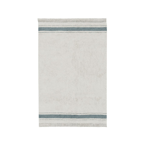 Tapete Gastro Vintage Blue - Alfombra de Algodón (140 x 200 cm)