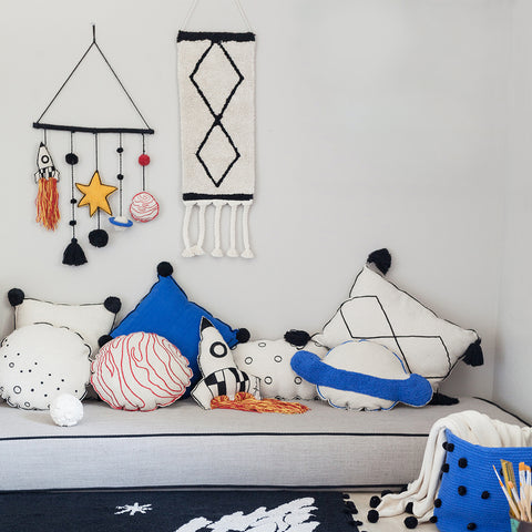 Móvil colgante Galaxia de tela para habitación infantil
