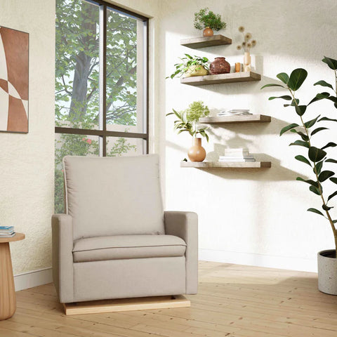 Sillon Cali Giratorio con Base de Madera