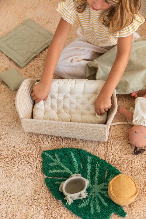 Muñeca de tela mini Sana para juego simbólico