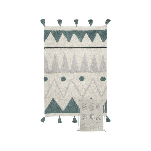 Tapete Mini Azteca - Alfombra de Algodón (70 x 100 cm)