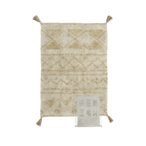 Tapete Mini Tribu - Alfombra de Algodón (70 x 100 cm)