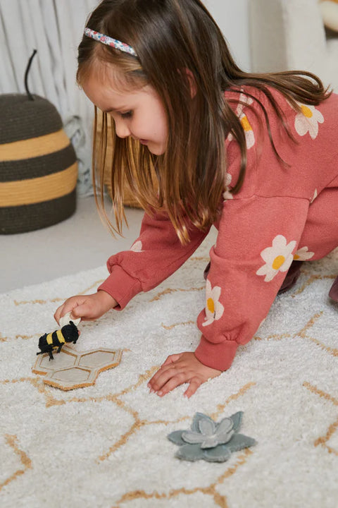 Tapete de juego Polinización de algodón lavable