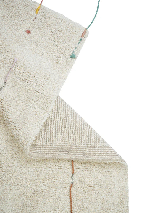 Tapete de juego Wildflowers de algodón lavable