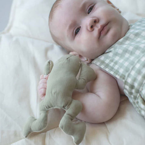 Tapete de juego Water Lily Natural de algodón lavable