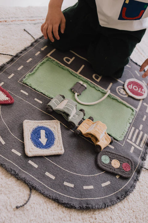 Juguete playset textil Eco City para juego simbólico