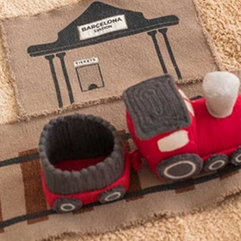 Juguete textil RIDE & ROLL Tren con camino enrollable