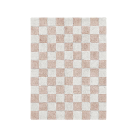 Tapete Tiles Rose - Alfombra de Algodón (120 x 160 cm)