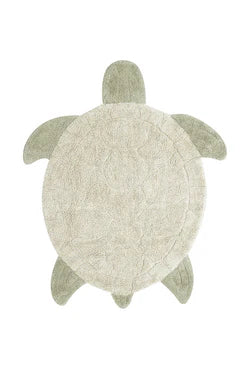 Tapete Tortuga - Alfombra infantil de Algodón (110 x 130 cm)