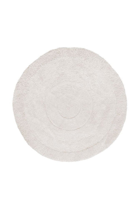 Tapete Arctic Circle Sheep White - Alfombra Redonda de Lana (250 x 250 cm)