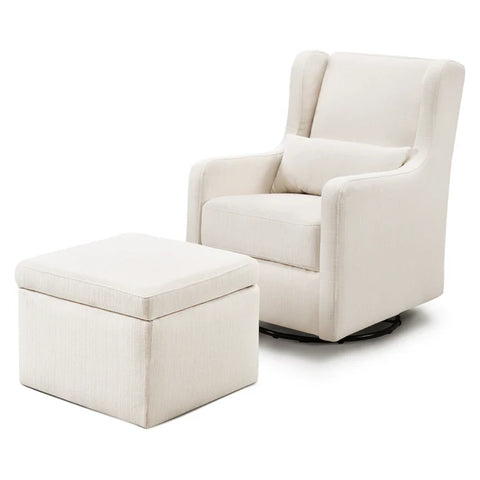 Sillon Adrian Planeador Giratorio con Taburete