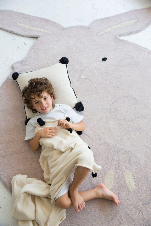 Cojín Cuadrado Beige