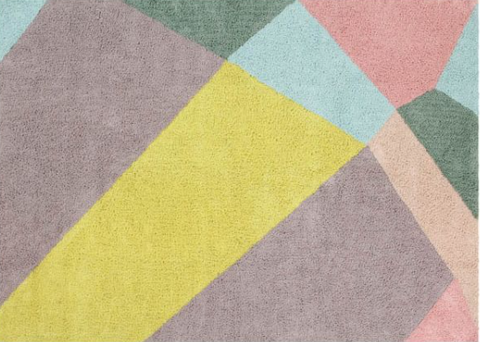 Tapete Happy Prism - Alfombra Artesanal de Algodón (160 x 200 cm)