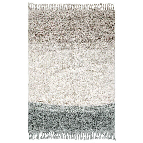 Tapete Into The Blue - Alfombra de Lana Lavable (140 x 200 cm)