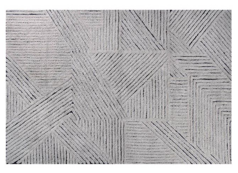 Tapete Black Chia - Alfombra de Algodón Hipoalergénico (170 x 240 cm)