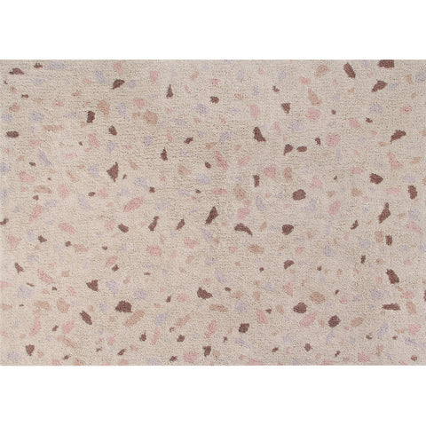 Tapete Terrazzo Moon - Alfombra Hipoalergénica de Algodón (120 x 200 cm)