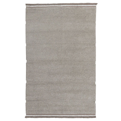 Tapete Steppe Sheep Grey - Alfombra Artesanal de Algodón (170 x 240 cm / 200 x 300 cm)