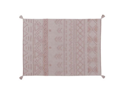 Tapete Tribu Vintage Nude - Alfombra Artesanal de Algodón (varios tamaños)