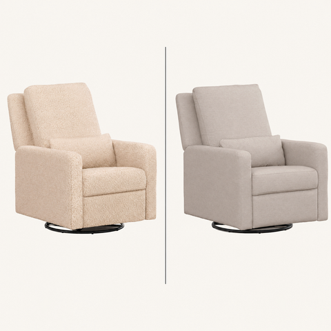 Sillones Sigi manual y eléctrico de Babyletto en comparación
