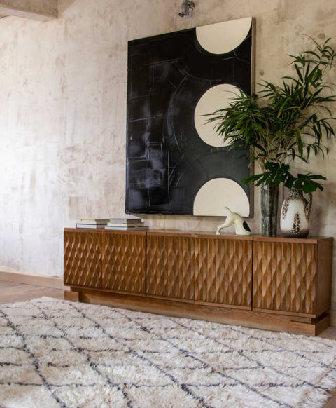 Tapete Bereber Soul Large - Alfombra de Lana Lavable (200 x 300 cm)