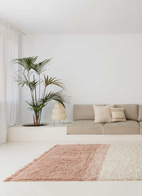 Tapete Sounds Of Summer - Alfombra de Lana Lavable (140 x 200 cm)