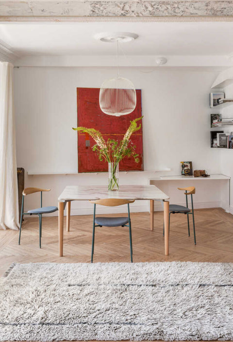 Tapete Winter Calm - Alfombra de Lana Lavable (170 x 240 cm)