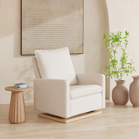 Sillón Giratorio Cali con Base de Madera
