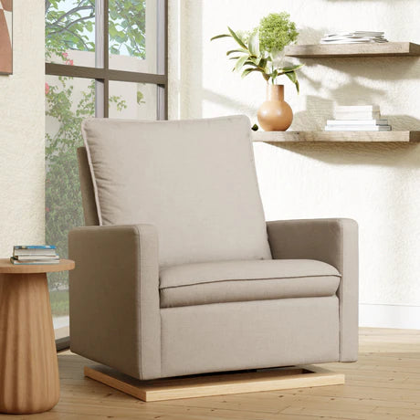 Sillón Giratorio Cali con Base de Madera