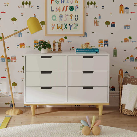 Cambiador Marley  doble de 6 cajones