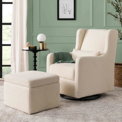 Sillon Adrian Planeador Giratorio con Taburete