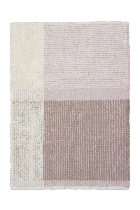Tapete Kaia Rose - Alfombra de Algodón Hipoalergénico hecha a mano (120 x 170 cm)