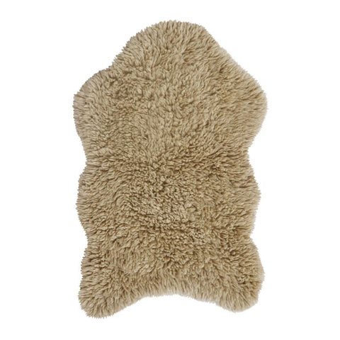 Tapete Woolly Sheep Beige - Alfombra de Algodón Artesanal (75 x 110 cm)